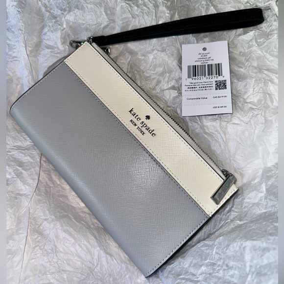 NWT KATE SPADE Madison Double Zip Wristlet - Picture 1 of 5